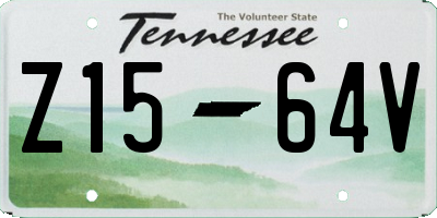 TN license plate Z1564V