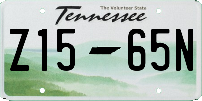 TN license plate Z1565N