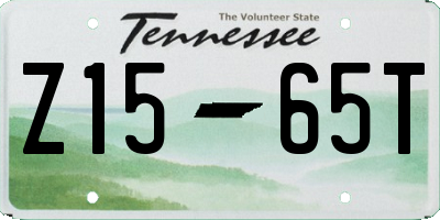 TN license plate Z1565T