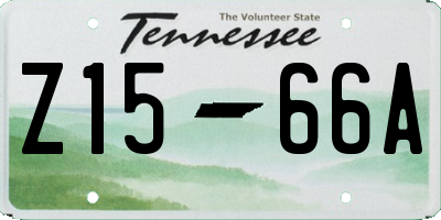 TN license plate Z1566A