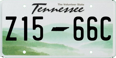 TN license plate Z1566C