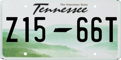 TN license plate Z1566T