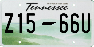 TN license plate Z1566U