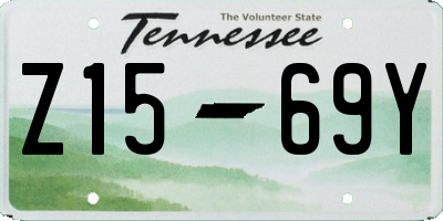 TN license plate Z1569Y