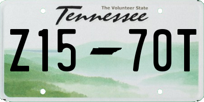 TN license plate Z1570T