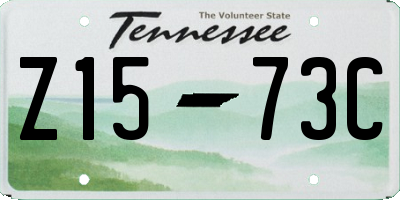 TN license plate Z1573C