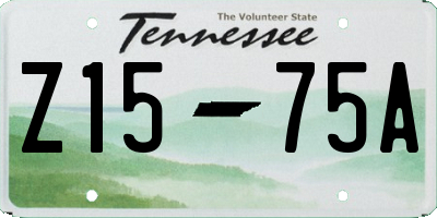 TN license plate Z1575A