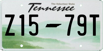 TN license plate Z1579T
