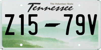 TN license plate Z1579V