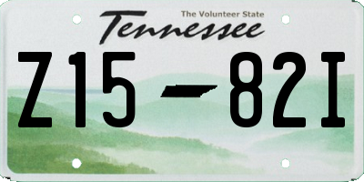TN license plate Z1582I