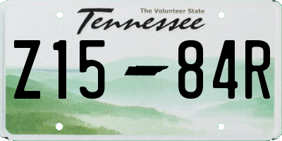 TN license plate Z1584R