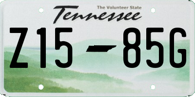TN license plate Z1585G