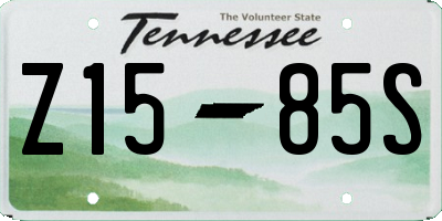 TN license plate Z1585S