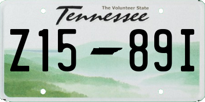 TN license plate Z1589I