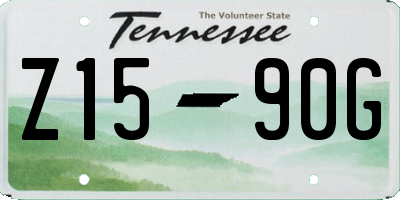 TN license plate Z1590G