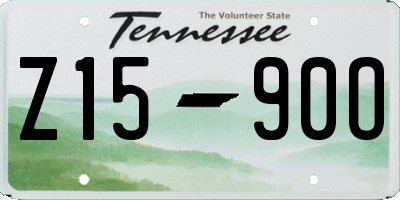 TN license plate Z1590O