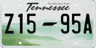TN license plate Z1595A