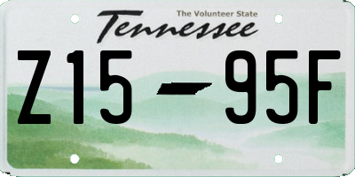 TN license plate Z1595F