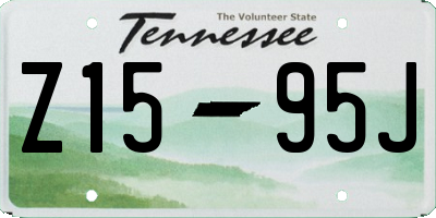 TN license plate Z1595J