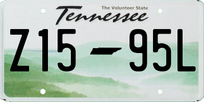TN license plate Z1595L