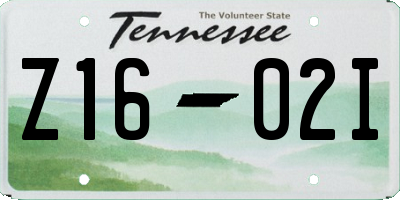 TN license plate Z1602I