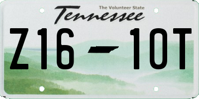 TN license plate Z1610T
