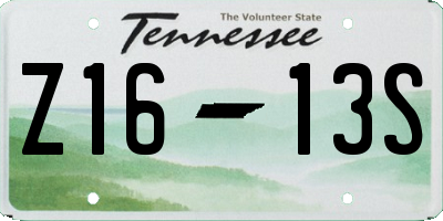 TN license plate Z1613S
