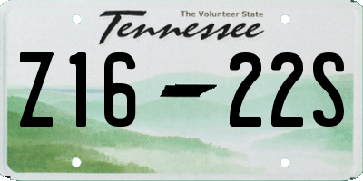 TN license plate Z1622S