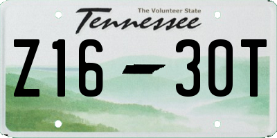 TN license plate Z1630T