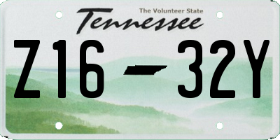 TN license plate Z1632Y