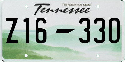 TN license plate Z1633O