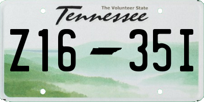 TN license plate Z1635I