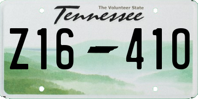 TN license plate Z1641O