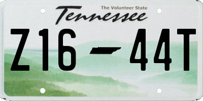 TN license plate Z1644T