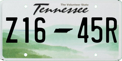 TN license plate Z1645R