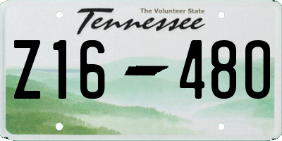 TN license plate Z1648O