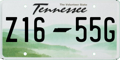TN license plate Z1655G
