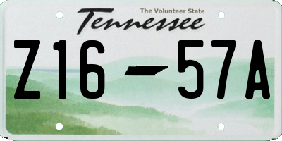 TN license plate Z1657A
