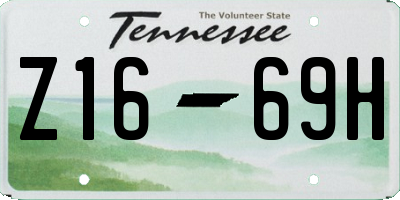 TN license plate Z1669H