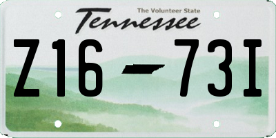 TN license plate Z1673I