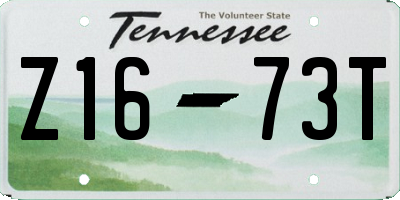TN license plate Z1673T