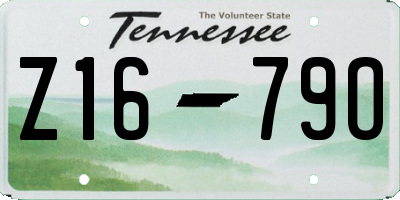TN license plate Z1679O