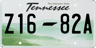 TN license plate Z1682A