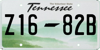 TN license plate Z1682B