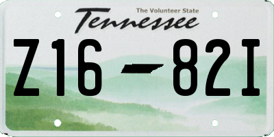 TN license plate Z1682I