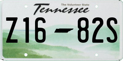 TN license plate Z1682S