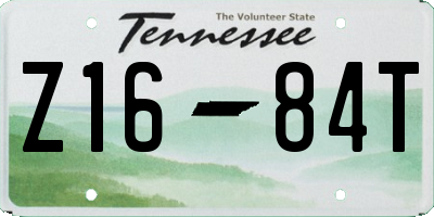 TN license plate Z1684T