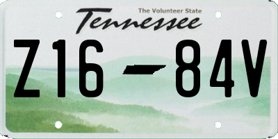 TN license plate Z1684V