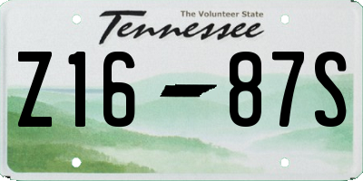 TN license plate Z1687S
