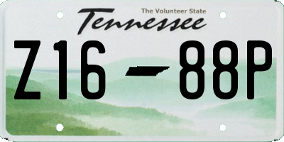 TN license plate Z1688P